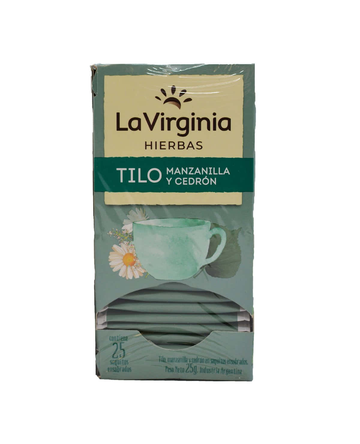 Te La Virginia Tilo Manzanilla y Cedrón 25 Saquitos